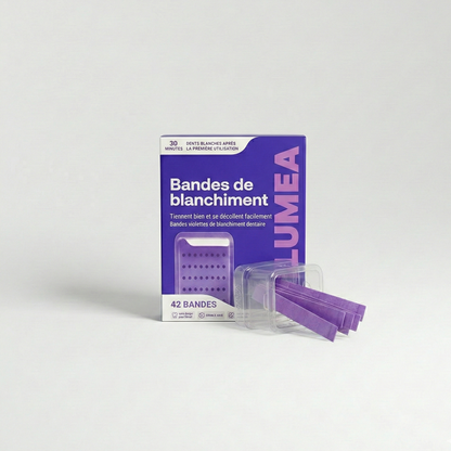 Bandes de blanchiment dentaire violettes Lumea™