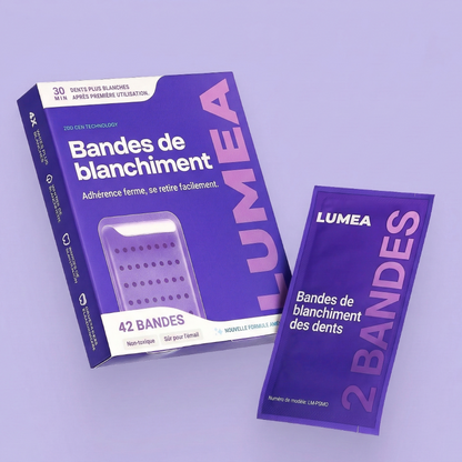 Bandes de blanchiment dentaire violettes Lumea™