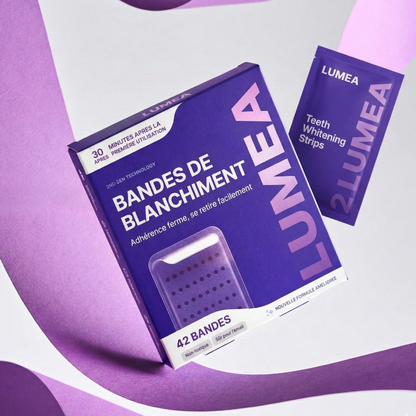 Bandes de blanchiment dentaire violettes Lumea™